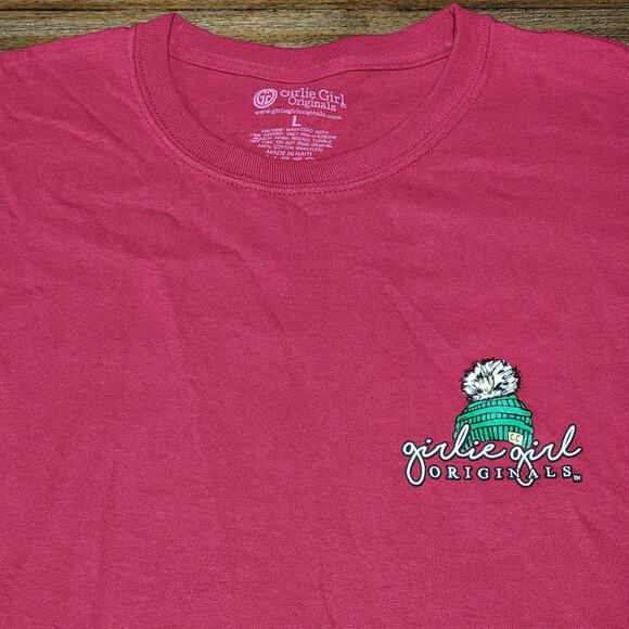 Girlie Girl Originals LS Maroon Tee "Heifer It's Cold Outside" - Size Large - Picture 4 of 6